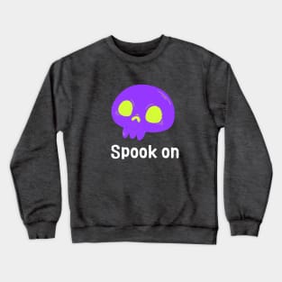 Spook on Halloween skull design Crewneck Sweatshirt